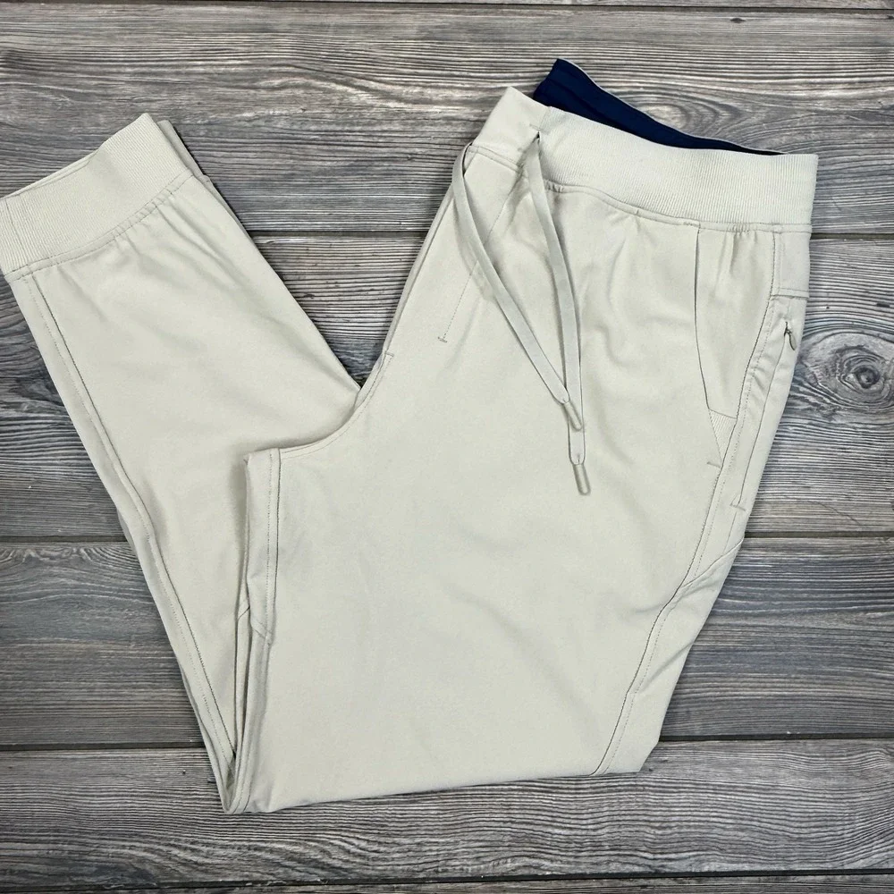 Birddogs Boom For Your Boomstick Men's Size XL Jogger Pants Beige Unlined NEW